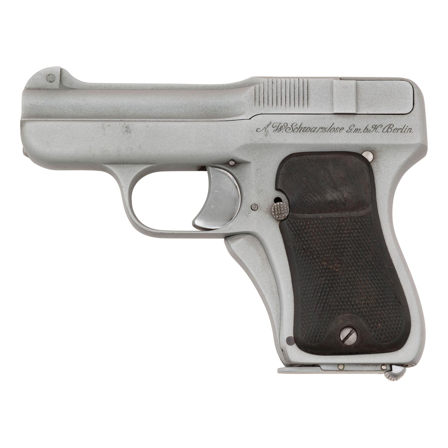 **Scarce Schwarzlose Model 1909 (1908) Blow Forward Pistol