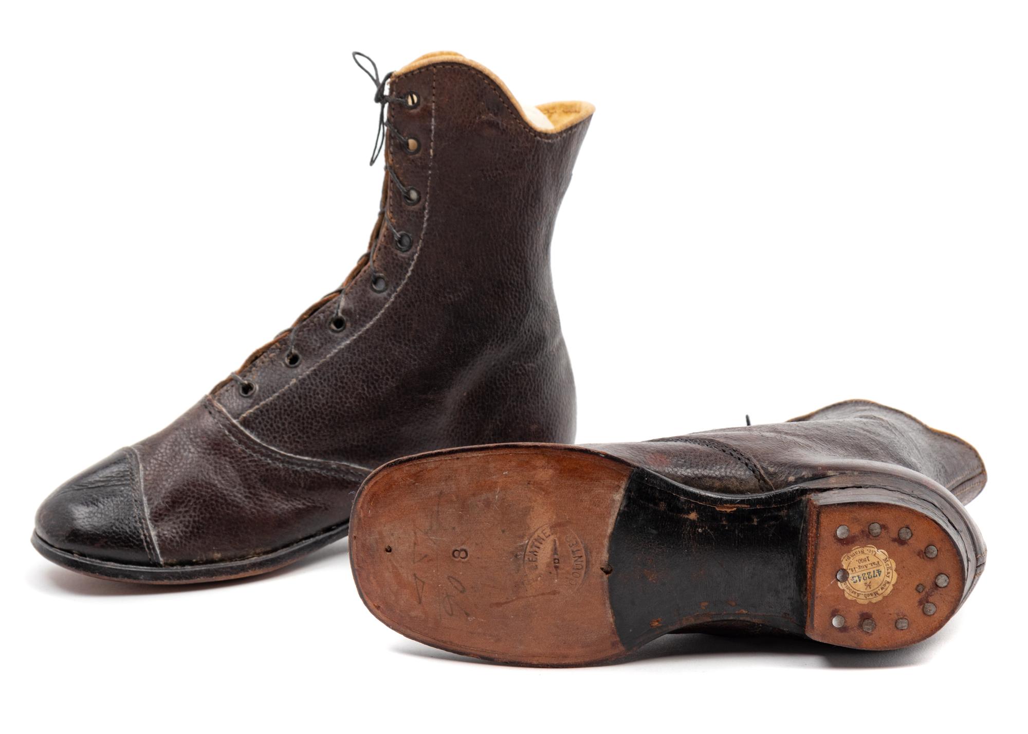 Collection of Five Pairs of Children's Shoes, 19th and Early 20th Century
