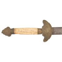 Lot of 2 Ethnographic Swords Including: Nepalese Kora and Chinese Jian