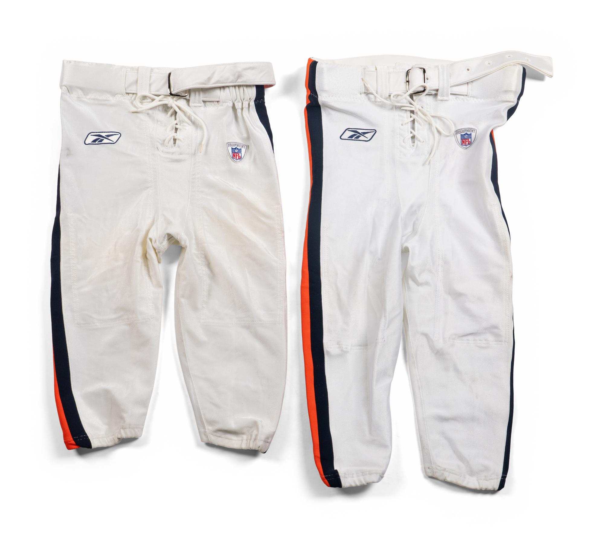 A Group of Chicago Bears Practice Worn Uniforms Jersey and Pants – Numbers 58 and 52