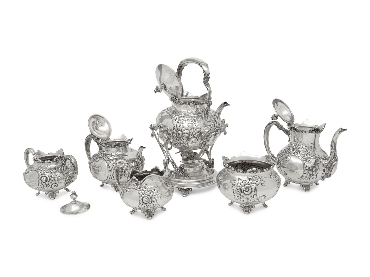 An American Silver Seven-Piece Tea and Coffee Service