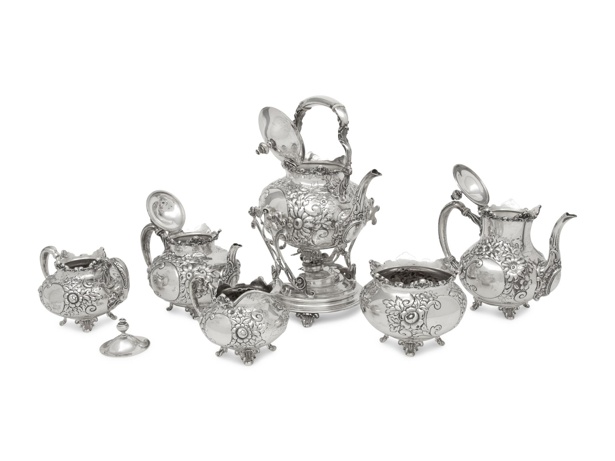 An American Silver Seven-Piece Tea and Coffee Service