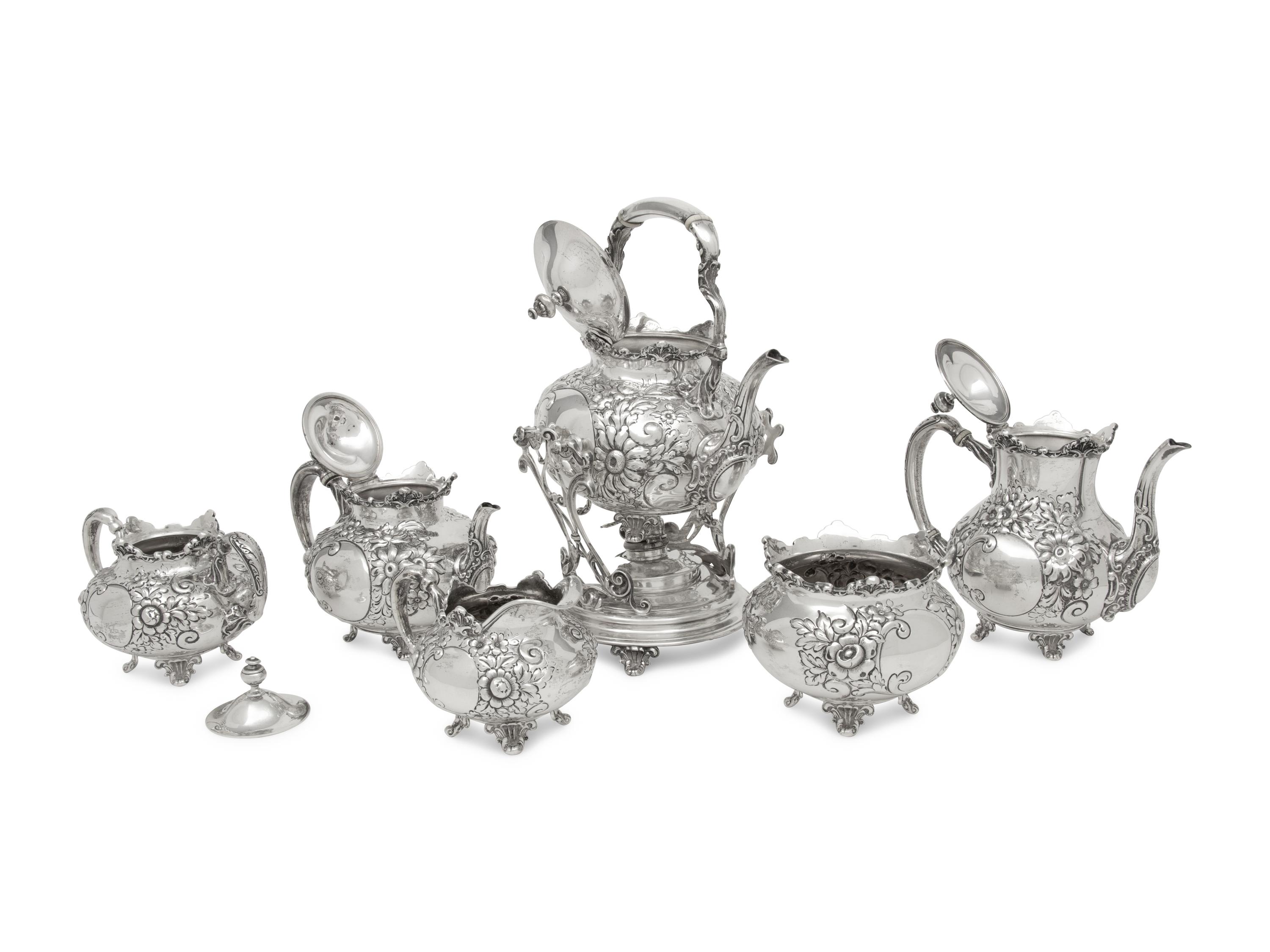 An American Silver Seven-Piece Tea and Coffee Service