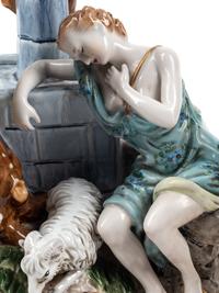 Two Continental Porcelain Figural Groups