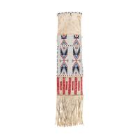 Sioux Beaded Hide Tobacco Bag