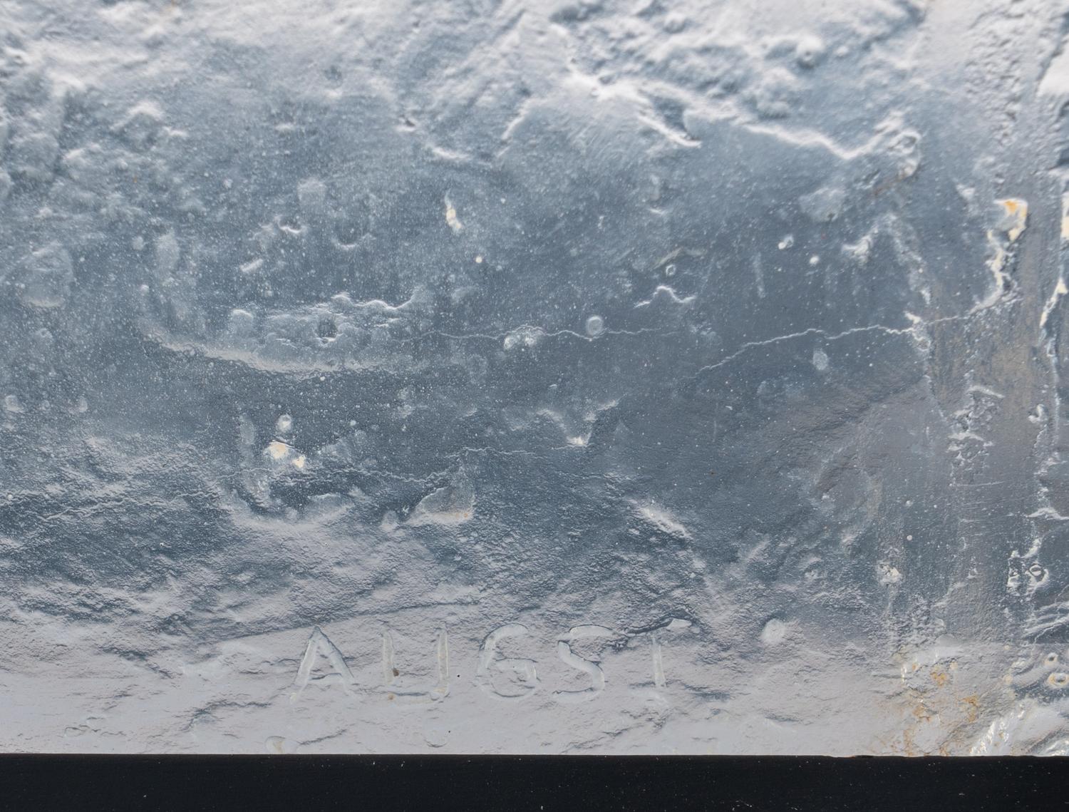 A Bernard Augst for Baccarat Glass Relief Sculpture