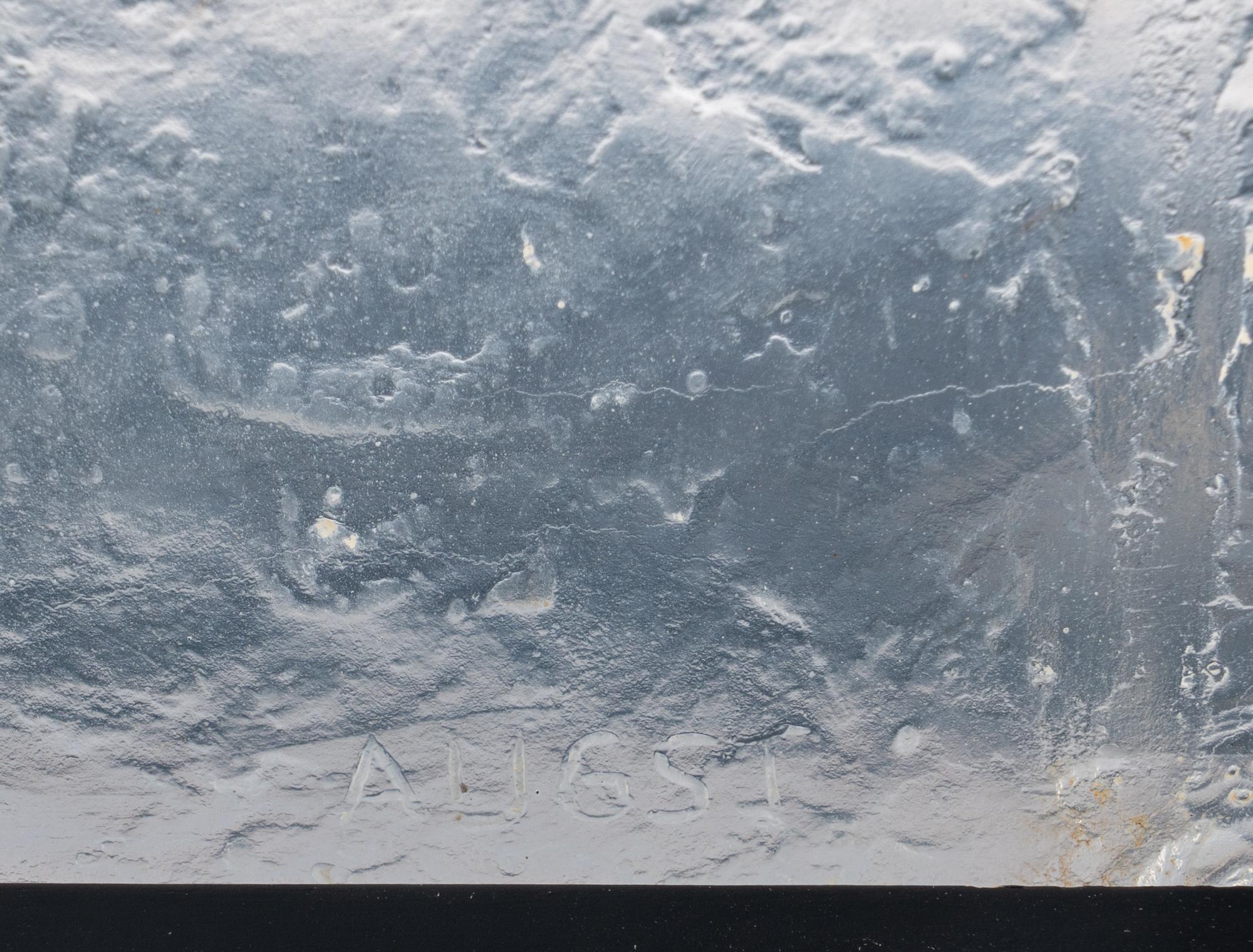 A Bernard Augst for Baccarat Glass Relief Sculpture
