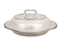 An American Silver Covered Vegetable Dish