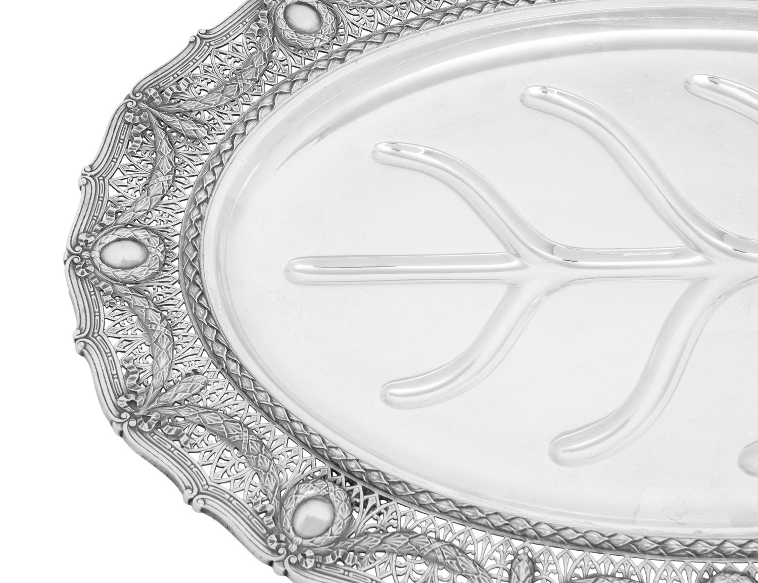 An American Silver Meat Platter
