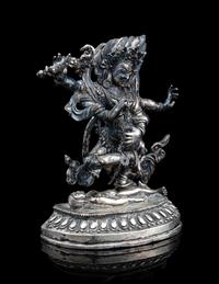 A Tibetan Silver Figure of a Bodhisattva Kurukulla