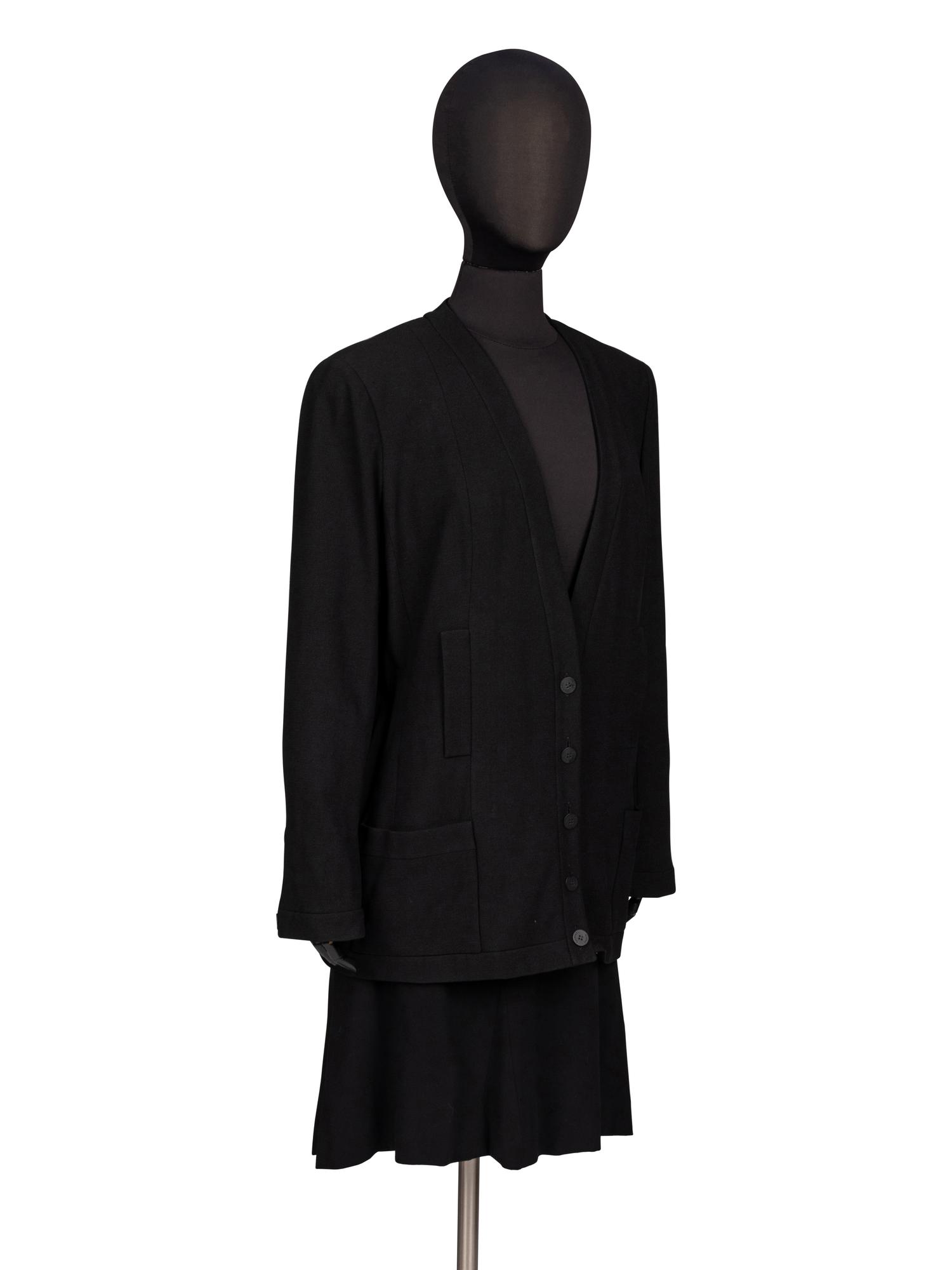 Chanel, Black Crêpe Skirt Suit