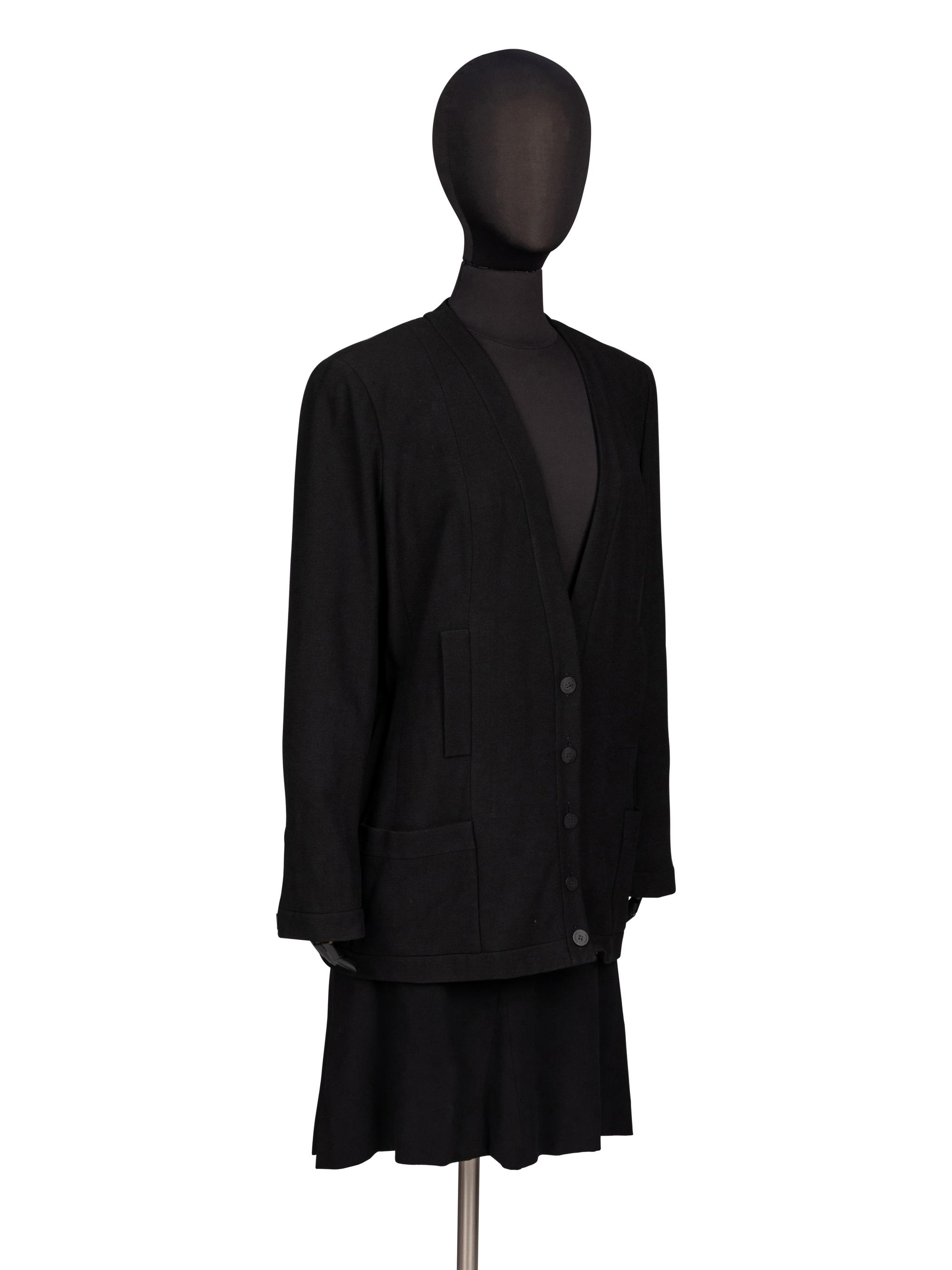 Chanel, Black Crêpe Skirt Suit
