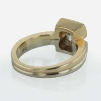A 14K Two-Tone Diamond Ring