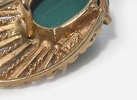 A Collection of 14K Yellow Gold and Turquoise Jewelry