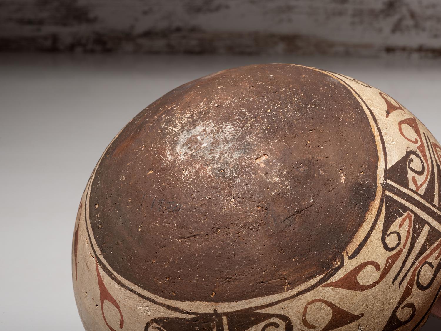 Zuni Polychrome Bowl, with Scalloped Rim
