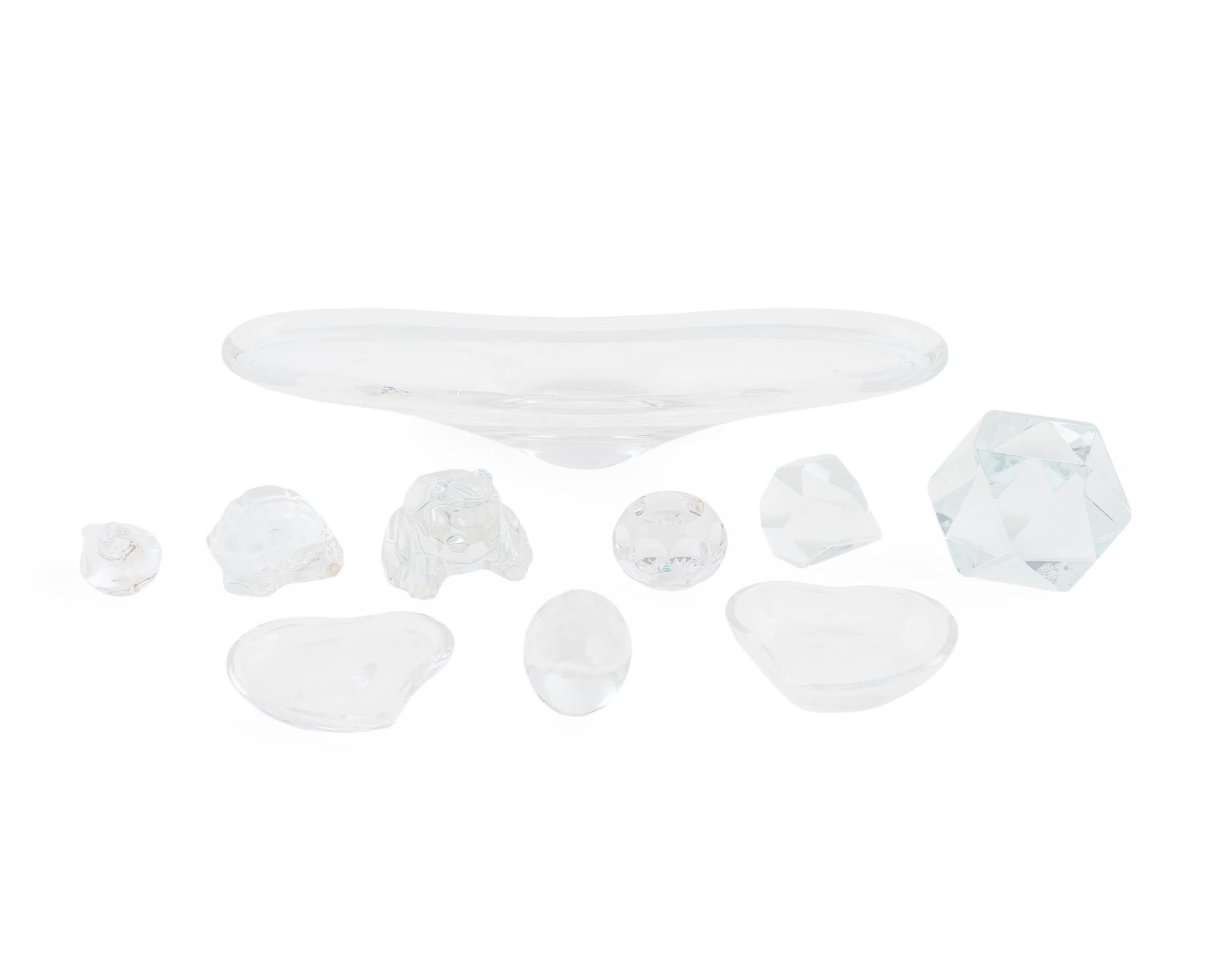 A Group of Baccarat and Other Glass Articles