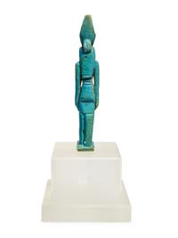 An Egyptian Faience Horus with White Crown