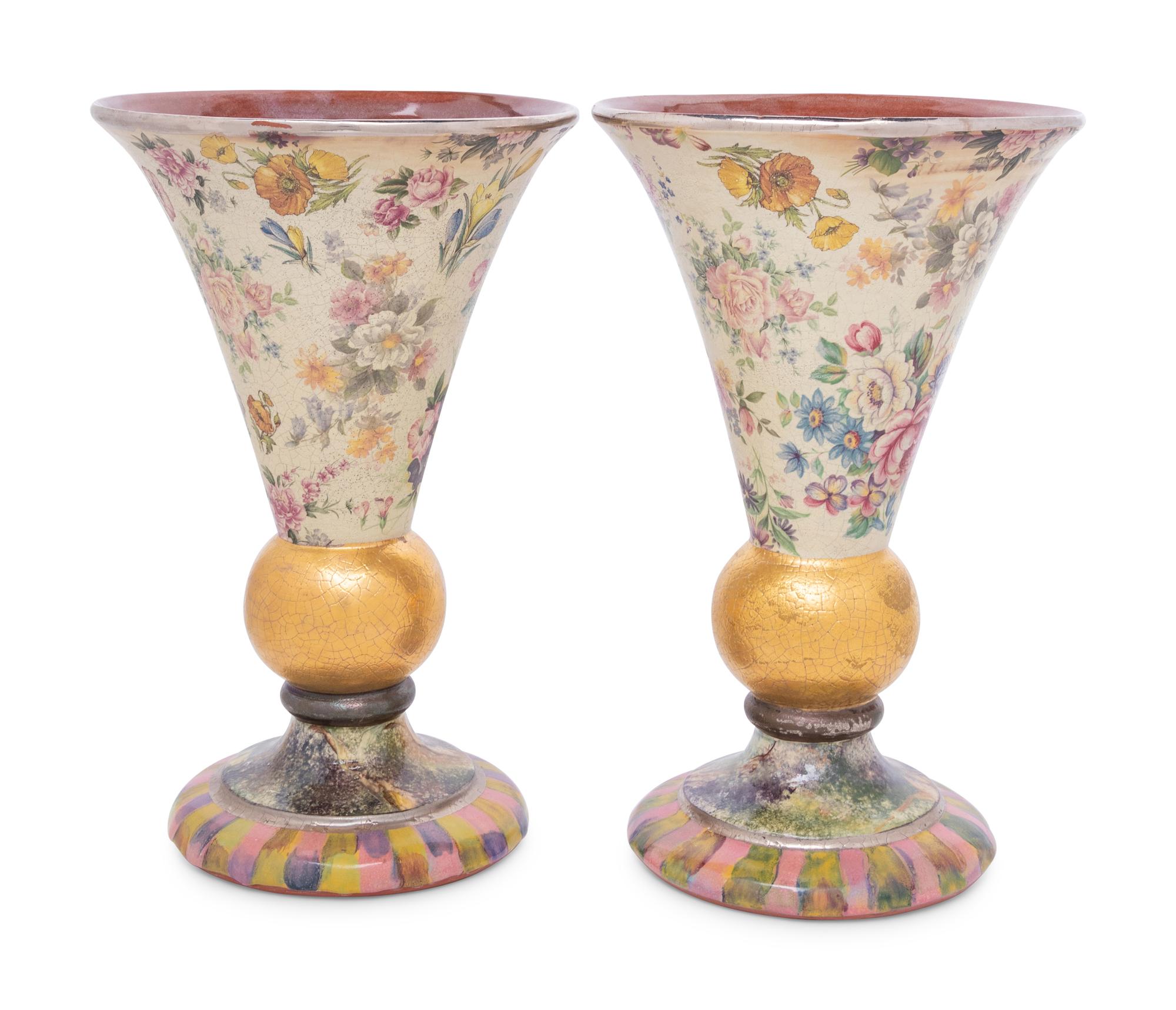 A Pair of Mackenzie-Childs Vases