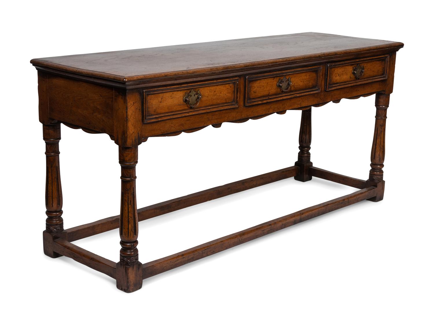 A George III Oak Serving Table