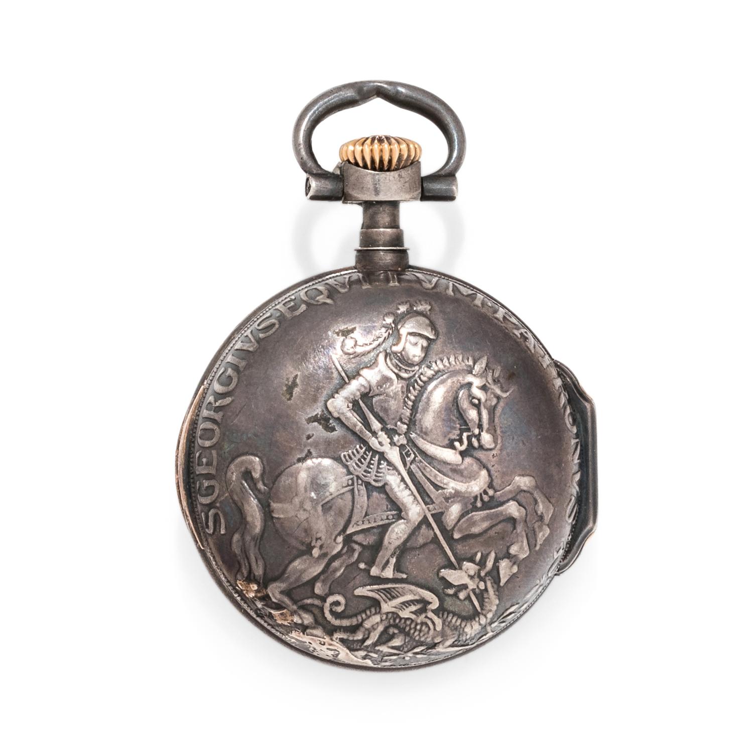 PATEK PHILIPPE, SPAULDING & CO., SILVER OPEN FACE POCKET WATCH, 1892