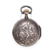 PATEK PHILIPPE, SPAULDING & CO., SILVER OPEN FACE POCKET WATCH, 1892