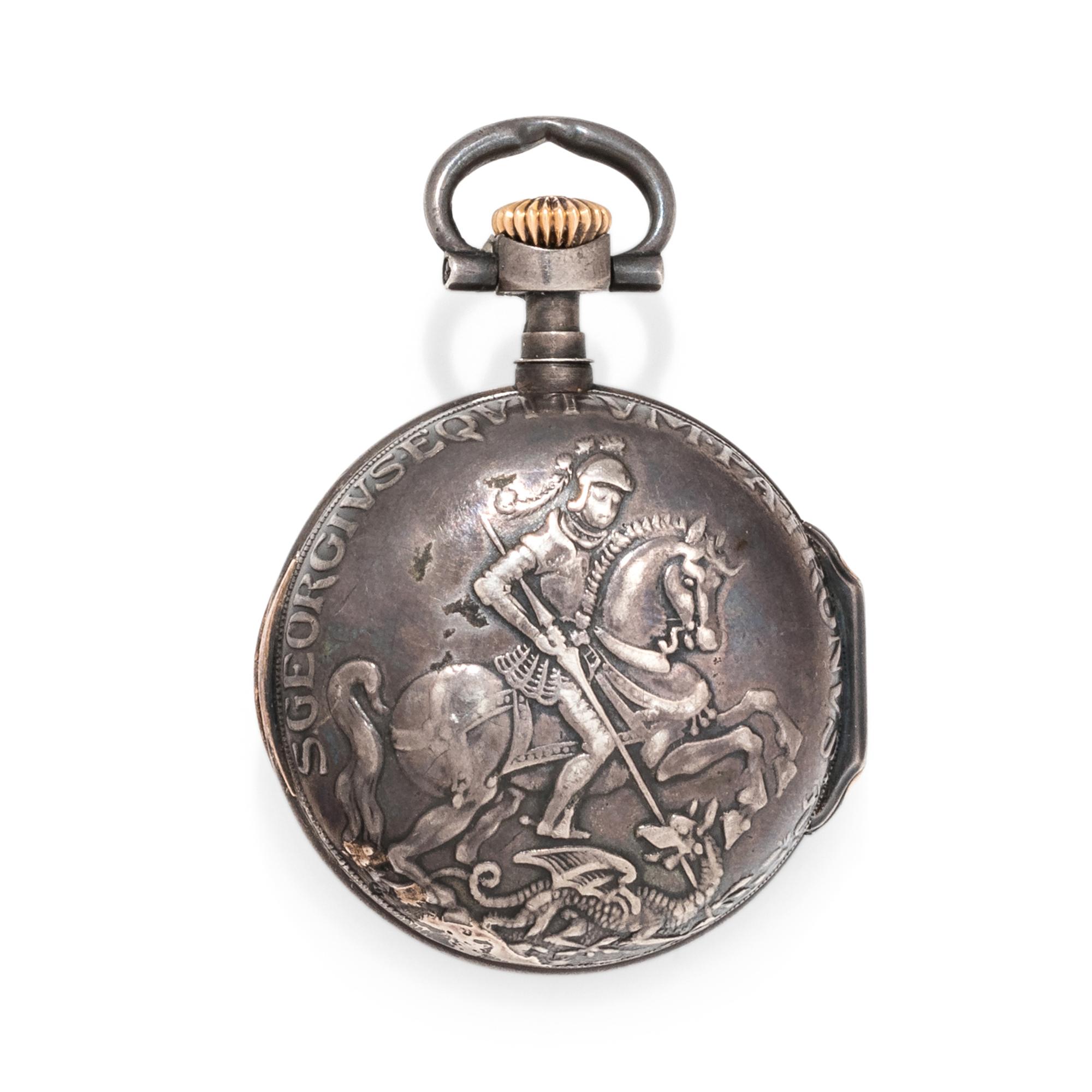 PATEK PHILIPPE, SPAULDING & CO., SILVER OPEN FACE POCKET WATCH, 1892