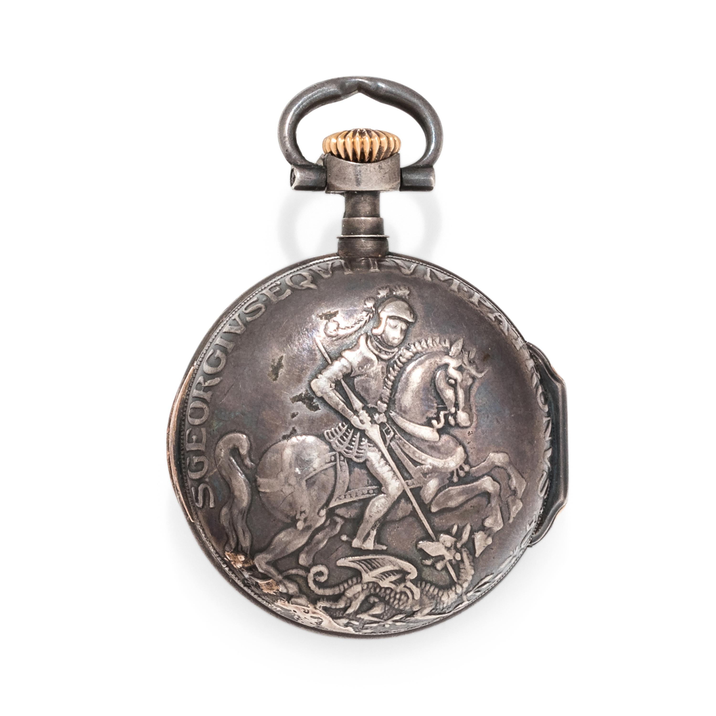 PATEK PHILIPPE, SPAULDING & CO., SILVER OPEN FACE POCKET WATCH, 1892