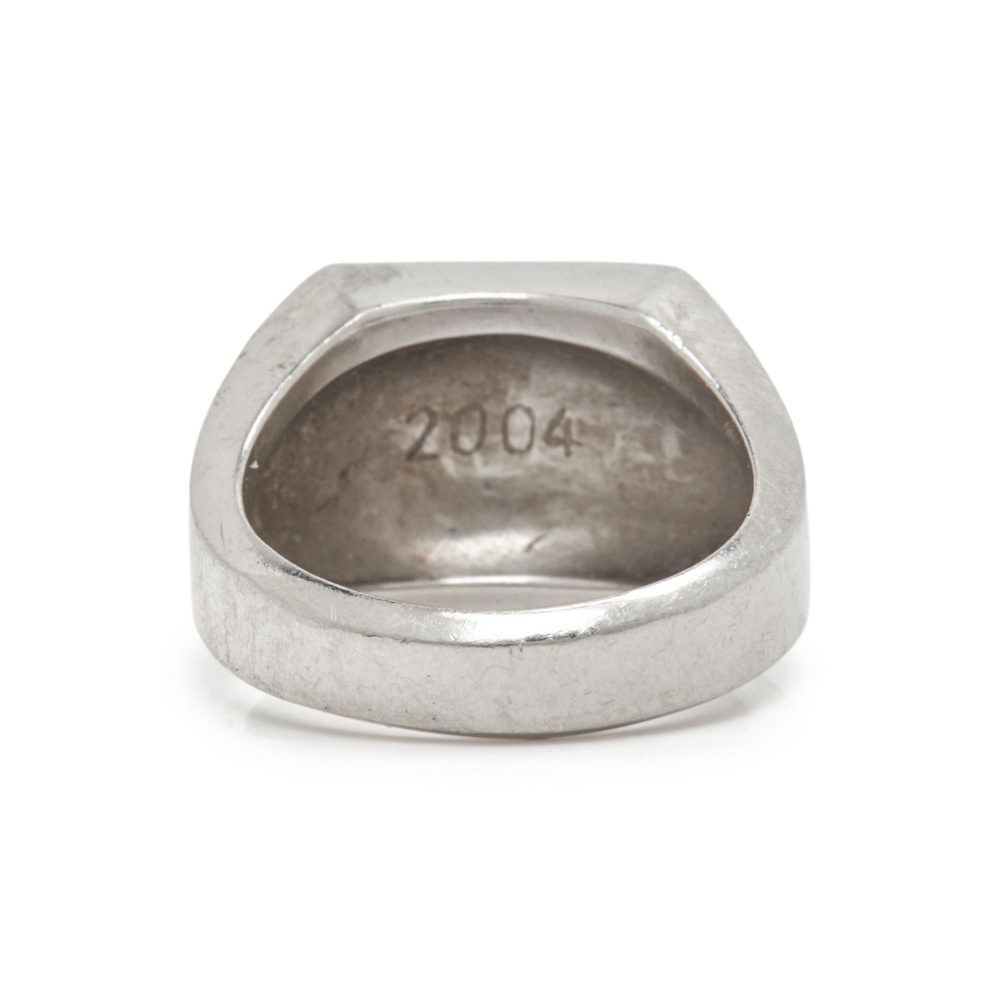 PLATINUM SIGNET RING