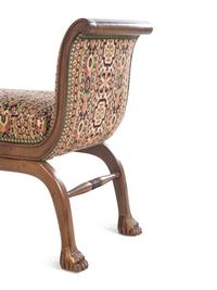 A Pair of Schumacher Curule-Form Benches