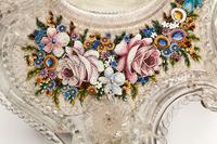 A Venetian Glass and Micro Mosaic Mirror