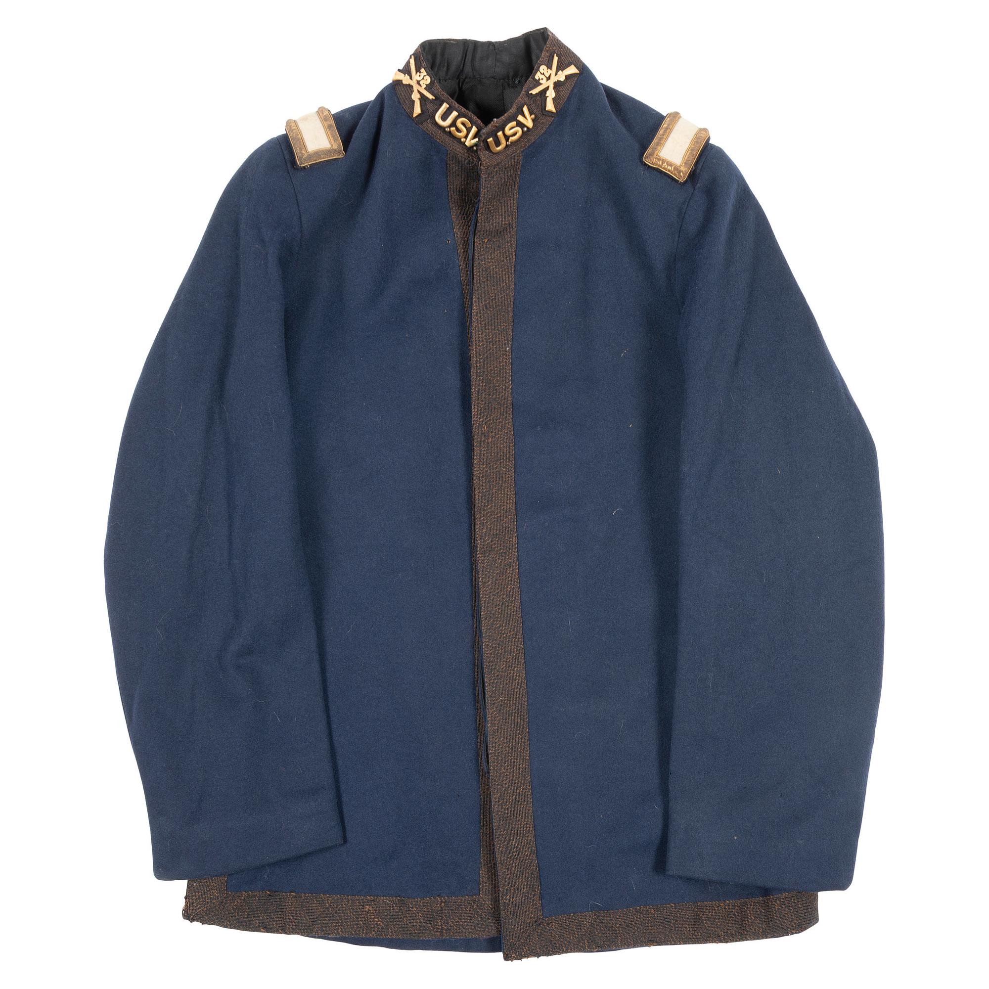 Spanish American War Era Lieutenant's Model 1895 Jacket with Collar Devices for the 32nd US Volunteer Infantry