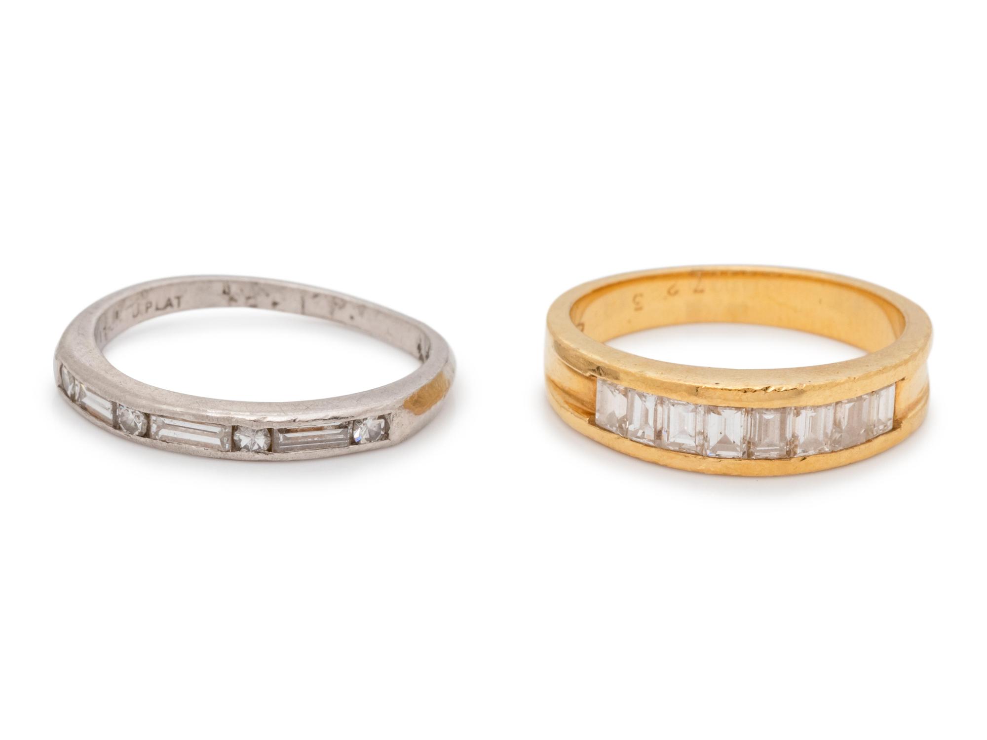 A Collection of Gold and Diamond Rings,