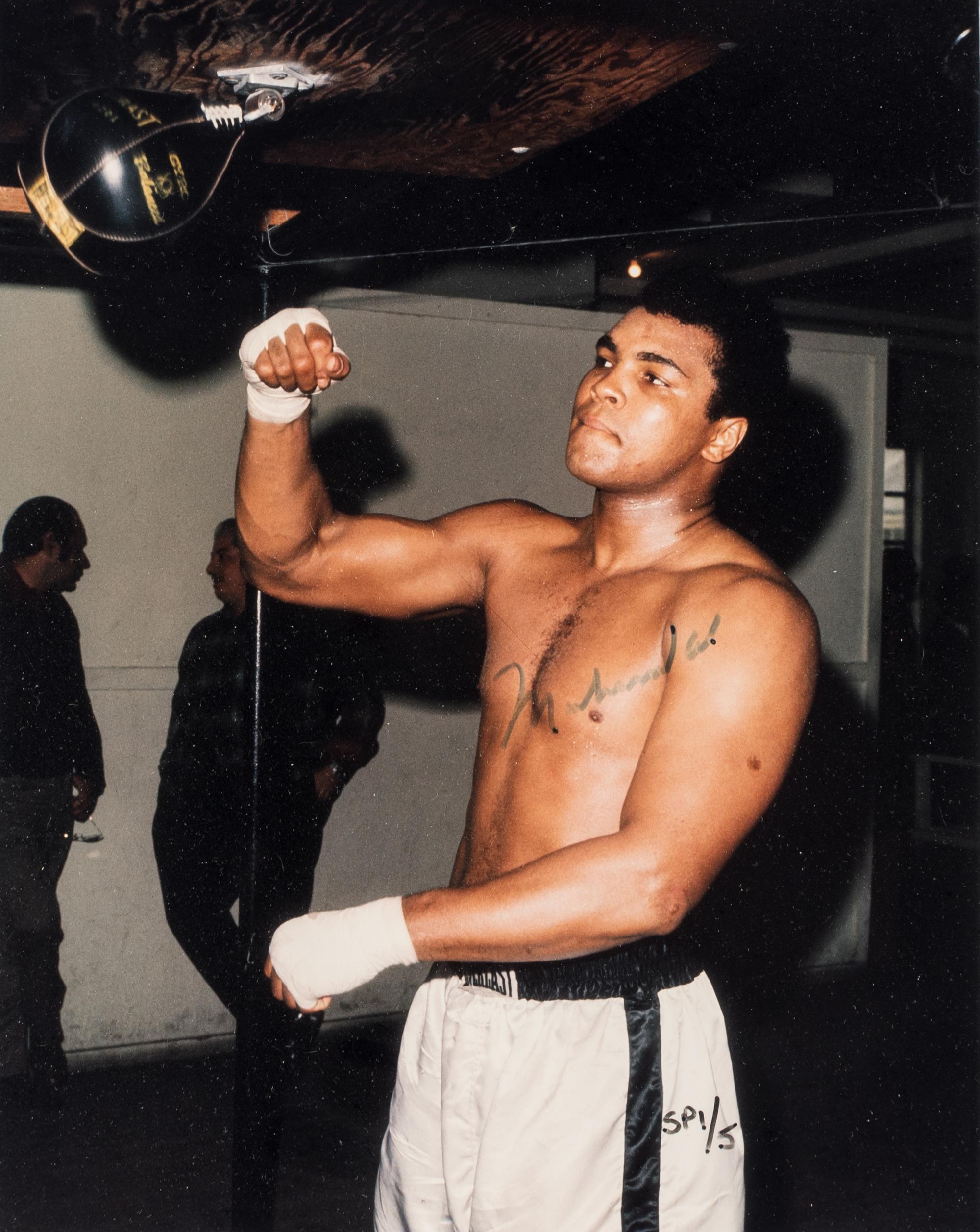 A Group of Boxing Champions Signed Autograph Items Including Muhammad Ali (Beckett Authentication Services Letter)