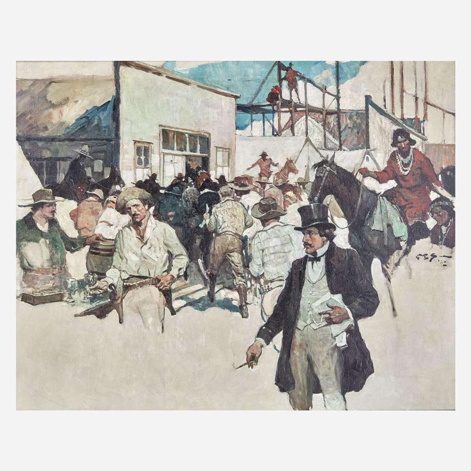 Frank Earle Schoonover (American, 1877–1972) No Longer Was Guthrie a City of Tents