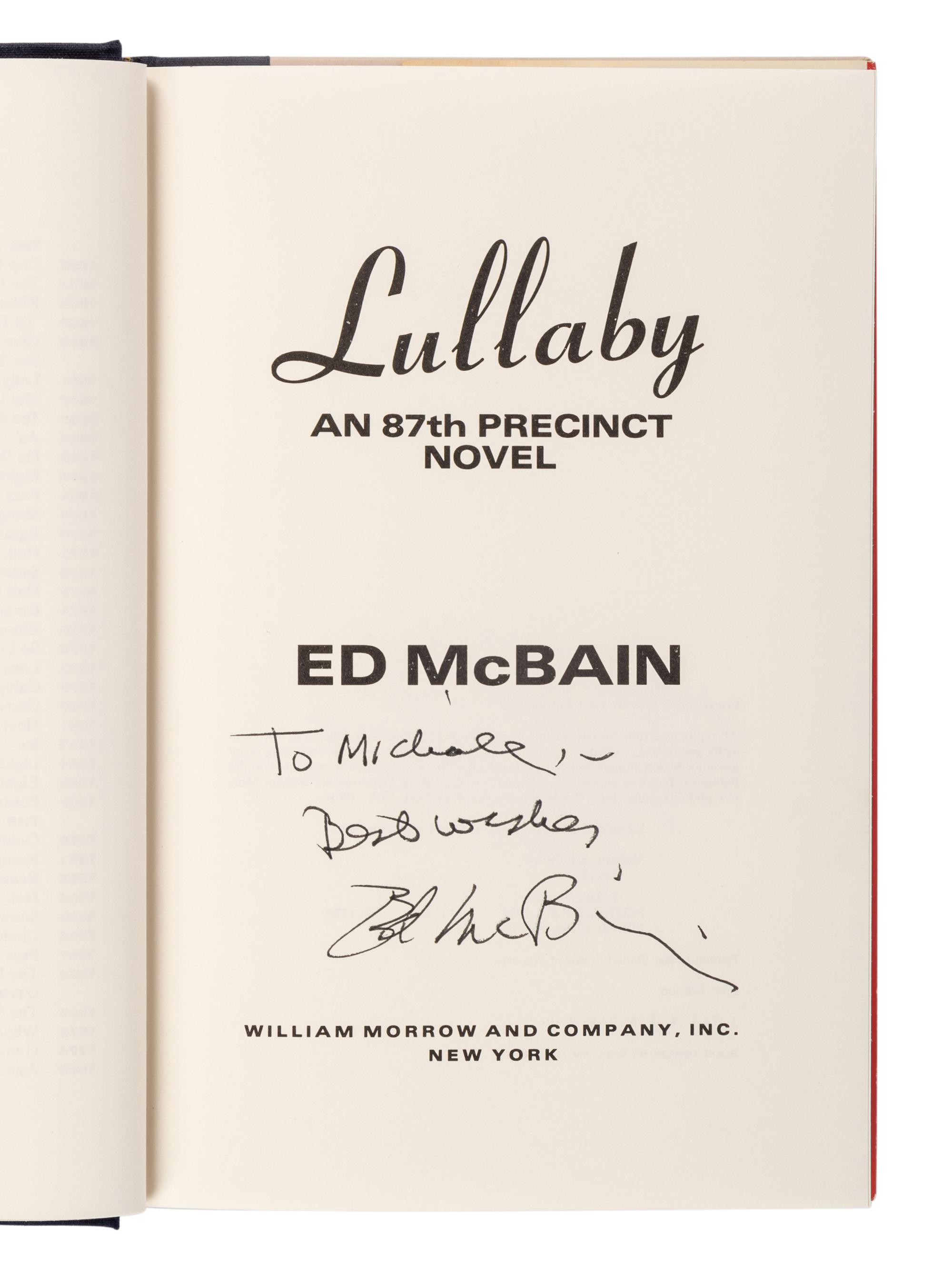 HUNTER, Evan (“Ed McBain”) (1926-2005). A group of 23 works by Hunter from the 87th Precinct Novels series, MOST FIRST EDITIONS, MANY SIGNED, comprising: