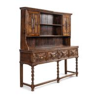 A Charles II Style Oak Welsh Cupboard