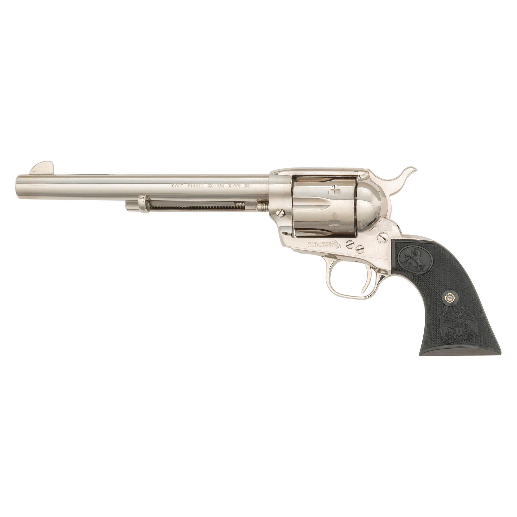 *Colt Single Action Army Nickel 7.5" Revolver in .45 Colt