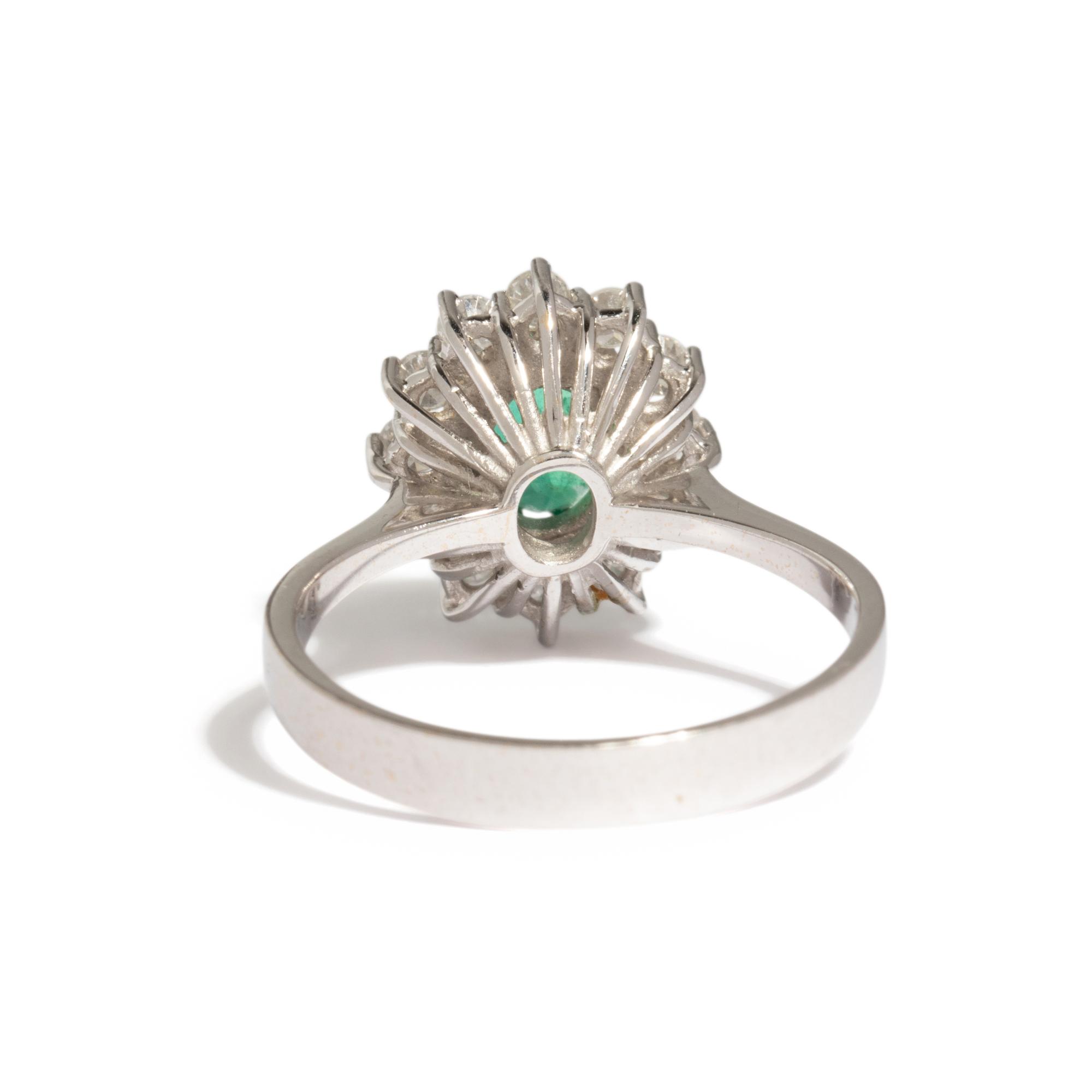 EMERALD AND DIAMOND RING