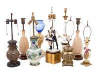 A Group of Eight Table Lamps