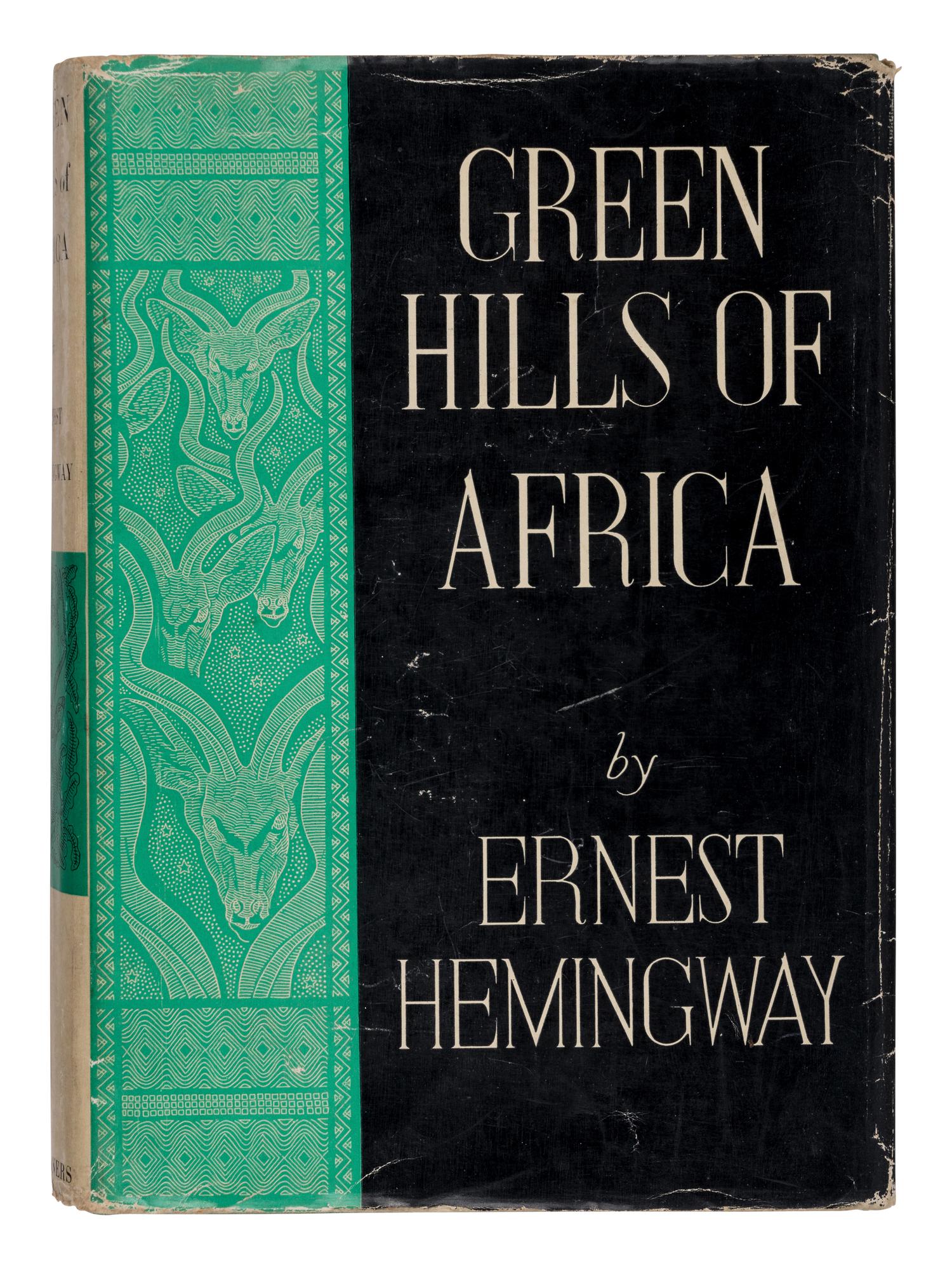 HEMINGWAY, Ernest (1899-1961). Green Hills of Africa . New York and London: Charles Scribner's Sons, 1935.