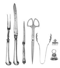 A Group of American Silver Articles, Various Makers, comprising a set of six teaspoons, a set of 11 cream soup spoons, and others; 29 i