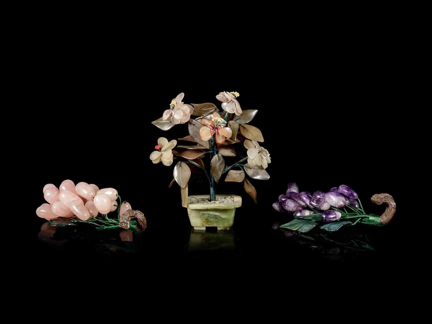 A Chinese Jade and Hardstone Penjing