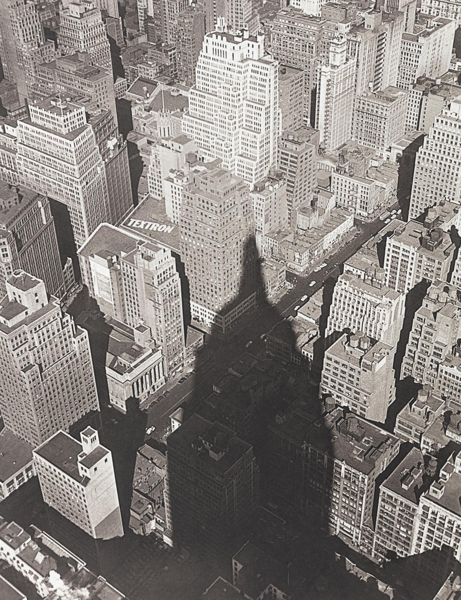 Edward Pfizenmaier 1926–2016) Wollman Rink, New York City, 1954; and Empire State Building, Shadow, New York City, 1949