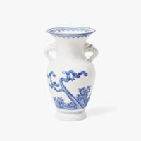 A Hirado blue and white porcelain "Boys" vase 日本青花“嬰戲”瓷瓶 Edo to Meiji period ?????