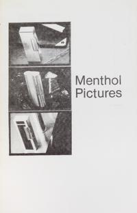 PRINCE, RICHARD. Menthol Pictures. Buffalo, 1980. Limited.