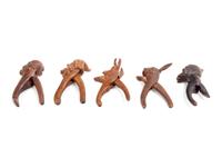 Five Black Forest Carved Figural Nutcrackers