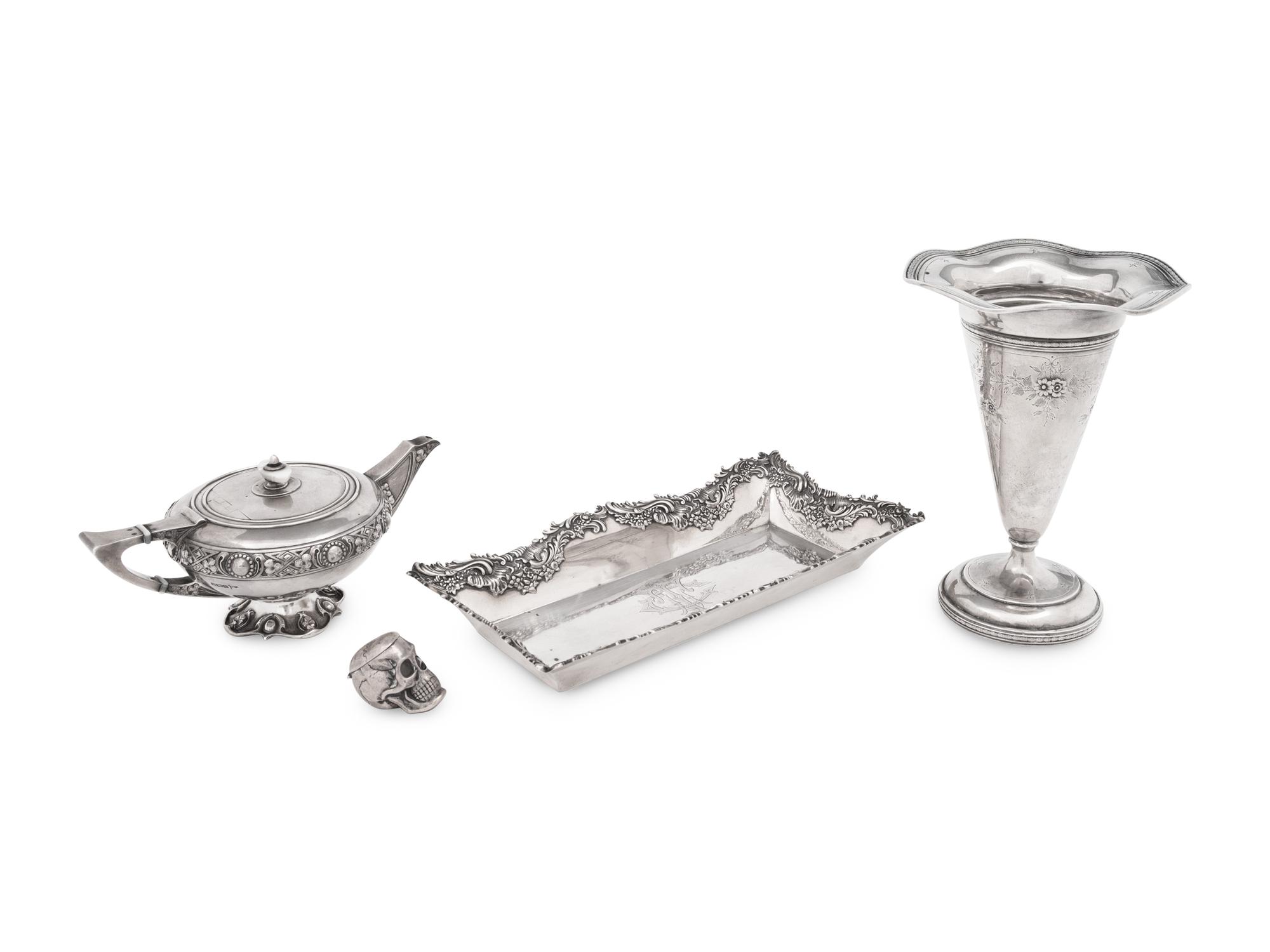 A Group of Four Silver Table Articles