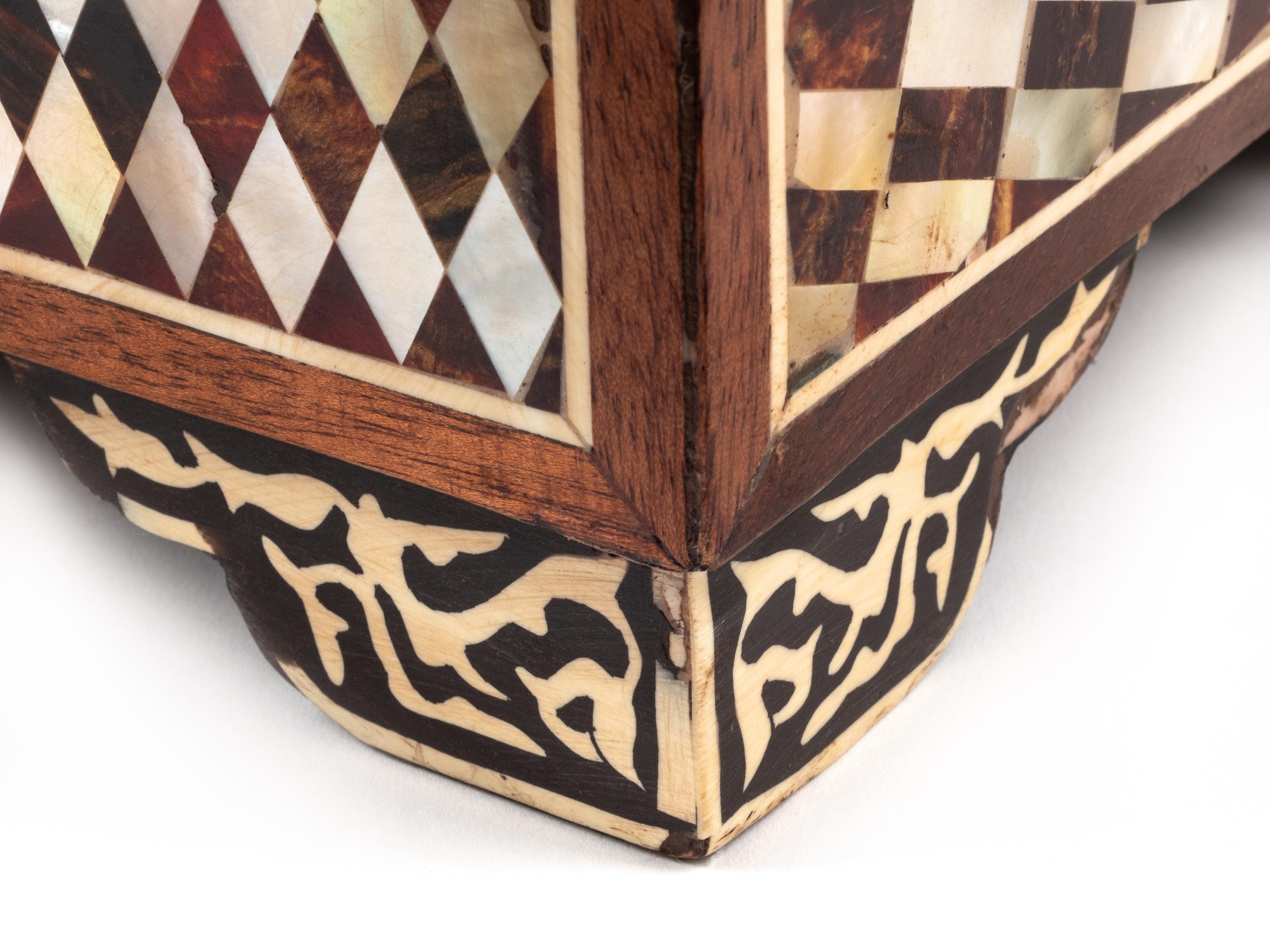 A Levantine Mother-of-Pearl Inlaid Table Casket