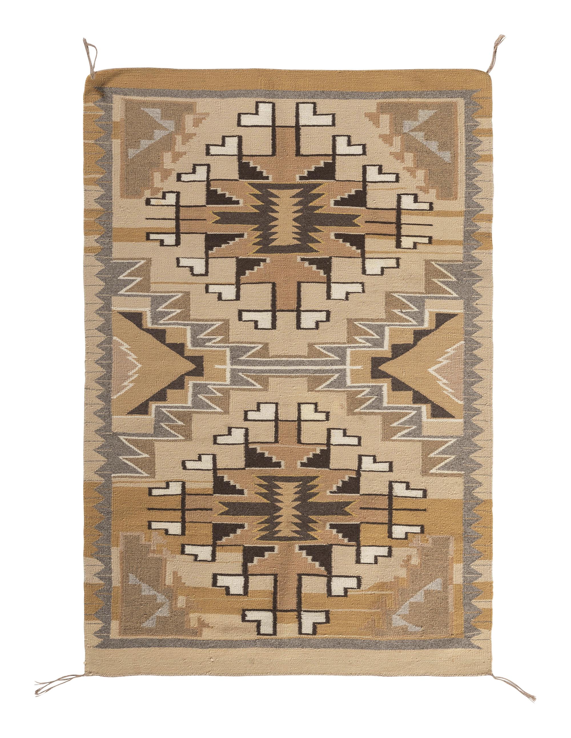 Navajo Two Grey Hills Weaving / Rug