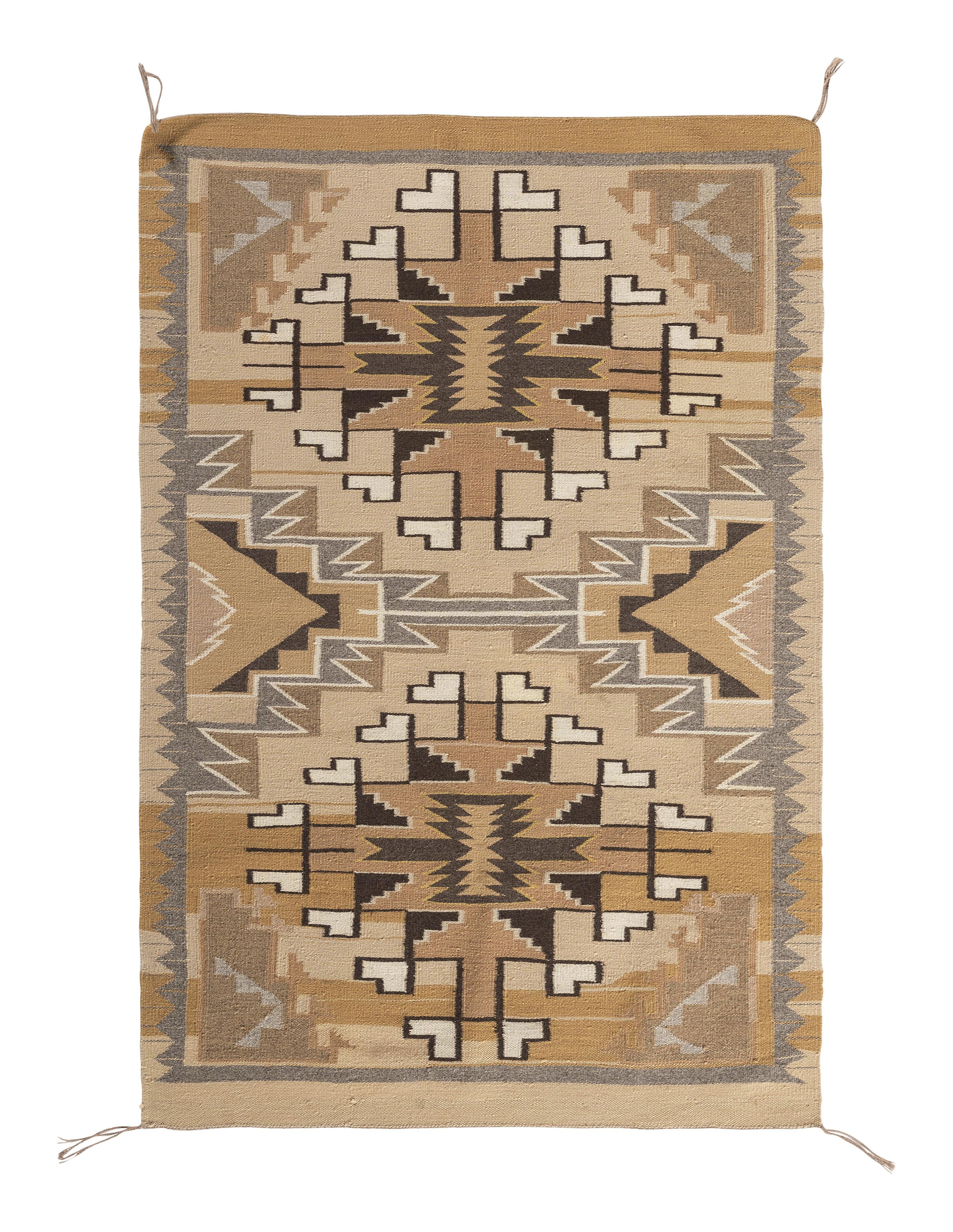 Navajo Two Grey Hills Weaving / Rug